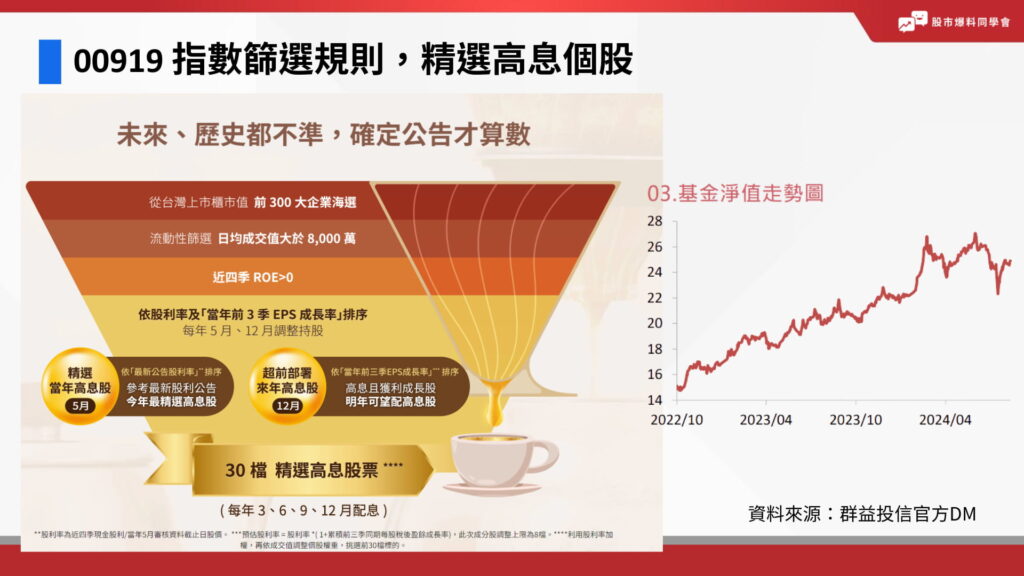 00919 ETF 成分股選股邏輯